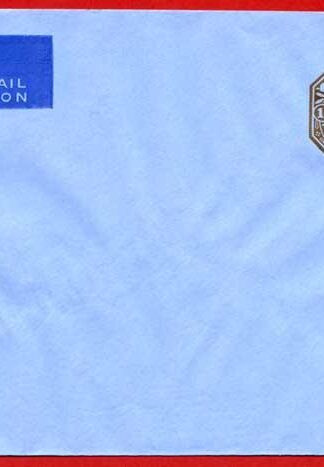 ES75 KGVI 1/- Brown Stamped to Order Air Mail Envelope Mint