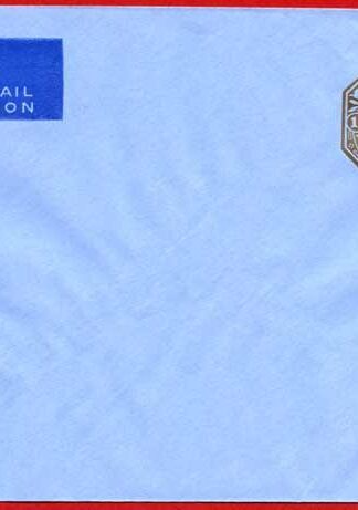 ES75 KGVI 1/- Brown Stamped to Order Air Mail Envelope Mint