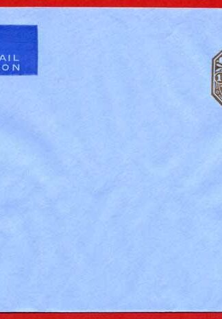 ES75 KGVI 1/- Brown Stamped to Order Air Mail Envelope Mint