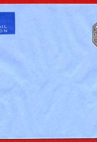 ES75 KGVI 1/- Brown Stamped to Order Air Mail Envelope Mint