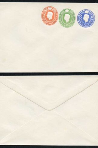 ESCP859 KGVI Three Colour Stamped to Order Envelope Mint