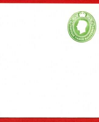 ESCP823 KGVI Two 1 1/2d Green Stamped to Order Envelope Mint