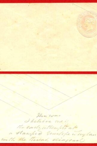 EP4b QV 1d Pink Envelope Size B Mint