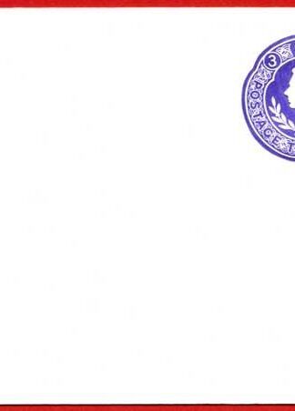 ES71 KGVI 3d Violet Stamped to Order Envelope Approx 92mm x 120mm Mint