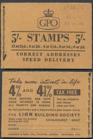 H31 November 1957 5/- Booklet