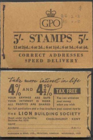 H31 November 1957 5/- Booklet