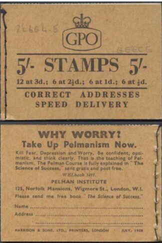 H35b July 1958 EEECE 5/- Booklet