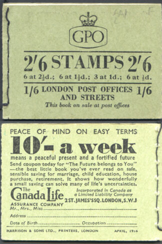 F41 April 1956 2/6 Booklet