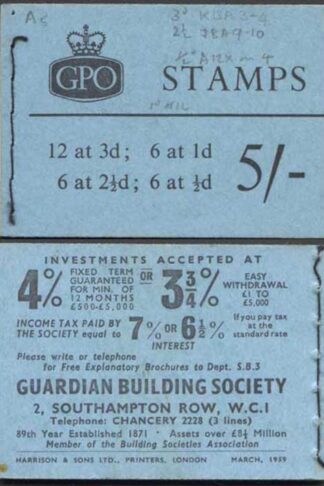 H38 March 1959 5/- Booklet