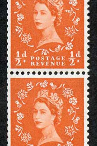1/2d Orange Red Spec S5f Large Dot By Daffodil Flaw U/M