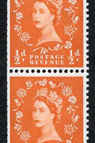 1/2d Orange Red Spec S5f Large Dot By Daffodil Flaw U/M
