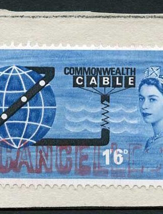 Spec W40s 1963 1/6 Compac Cancelled Type B In Red On Piece
