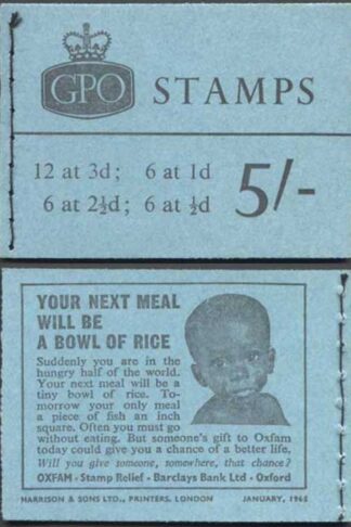 H72 Jan 1965 5/- Crowns Booklet Complete
