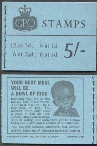 H72 Jan 1965 5/- Crowns Booklet Complete