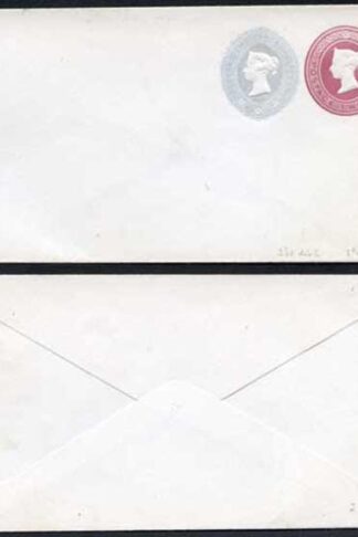 ESC 235 QV 2d Lake and 2 1/2d Grey Blue Stamped to Order Envelope Mint
