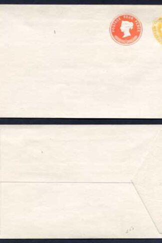 ESC124 QV 1 1/2d Yellow (8.9.92) 4d Vermillion (8.9.92) Compound Envelope Mint