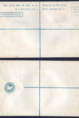 RP5 QV 2d Blue Registered Envelope Size H Dated 29.06.78 Mint