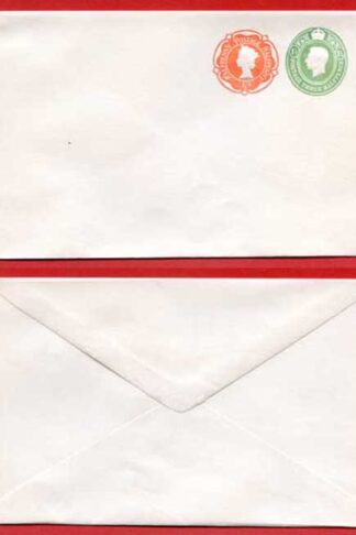 ESCP865 KGVI 1 1/2d and QEII 1/2d Compound Stamped to Order Envelope