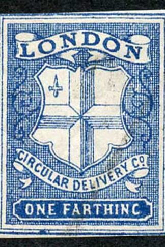 Circular Delivery SGCD31 London 1/4d deep blue unused