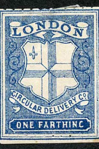 Circular Delivery SGCD31 London 1/4d deep blue mint