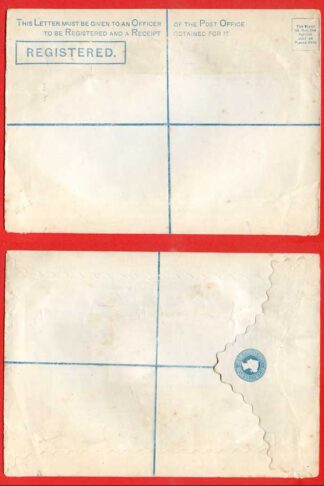 RP5 QV 2d Blue Registered Envelope Size I Mint Dated 8.11.78