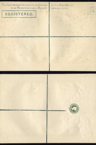 RP5 QV 2d Blue Registered Envelope Size I Mint Dated 3.6.78