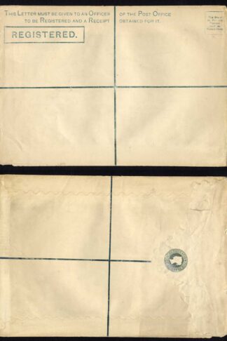 RP5 QV 2d Blue Registered Envelope Size I Mint Dated 27.5.78