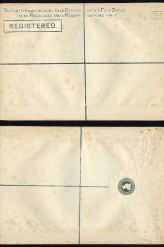 RP5 QV 2d Blue Registered Envelope Size I Mint Dated 8.7.78