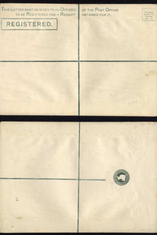 RP5 QV 2d Blue Registered Envelope Size I Mint Dated 17.5.78