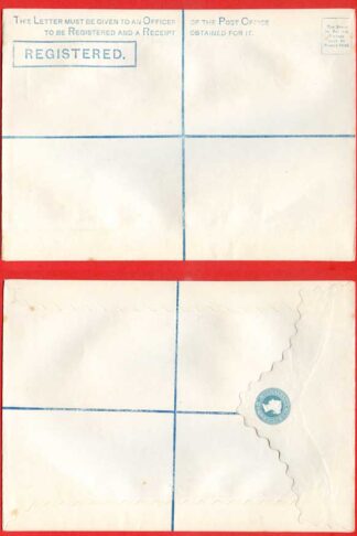 RP5 QV 2d Blue Registered Envelope Size I Mint Dated 3.6.78
