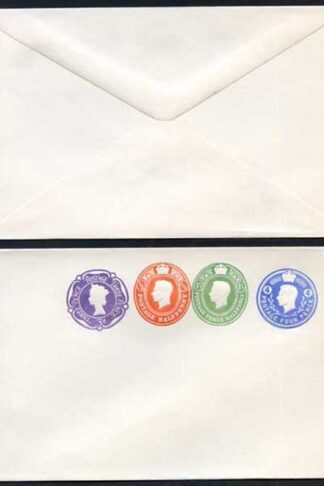 ESCP876 KGVI 4d and 1 1/2d and 1/2d Plus QEII 3d Compound Stamped to Order Enve