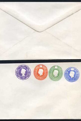 ESCP876 KGVI 4d and 1 1/2d and 1/2d Plus QEII 3d Compound Stamped to Order Enve