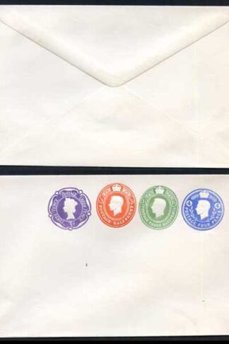 ESCP876 KGVI 4d and 1 1/2d and 1/2d Plus QEII 3d Compound Stamped to Order Enve