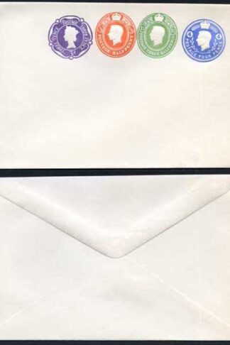 ESCP876 KGVI 4d and 1 1/2d and 1/2d Plus QEII 3d Compound Stamped to Order Enve