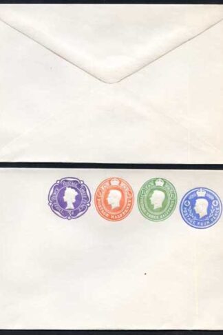 ESCP876 KGVI 4d and 1 1/2d and 1/2d Plus QEII 3d Compound Stamped to Order Enve