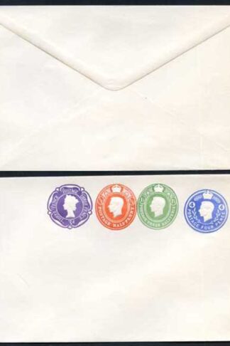 ESCP876 KGVI 4d and 1 1/2d and 1/2d Plus QEII 3d Compound Stamped to Order Enve