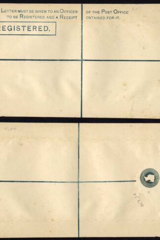 RP5 QV 2d Blue Registered Envelope SIZE K Mint (25.6.78)