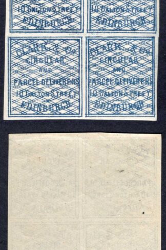Clark and Co Parcel Delivery Stamps U/M Block 6 SGCD3