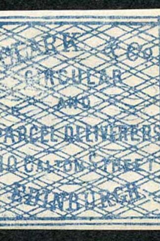 Circular Delivery SGCD3 Clark and Co. 1/4d blue mint