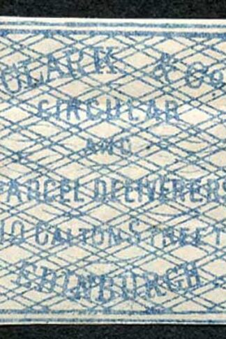 Circular Delivery SGCD3 Clark and Co. 1/4d blue mint