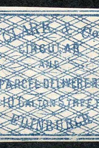 Circular Delivery SGCD3 Clark and Co. 1/4d blue mint