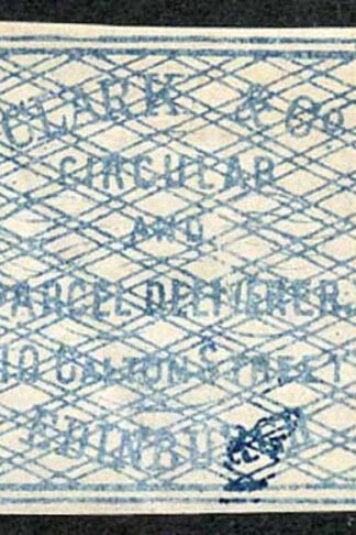 Circular Delivery SGCD3 Clark and Co. 1/4d blue mint
