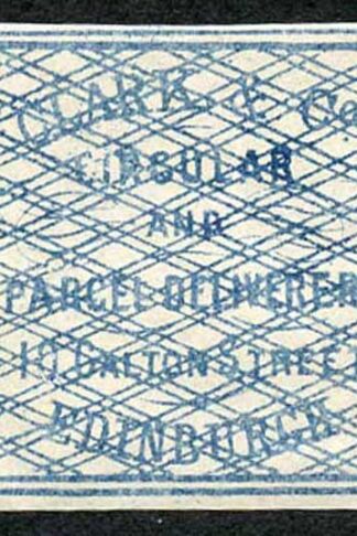 Circular Delivery SGCD3 Clark and Co. 1/4d blue mint