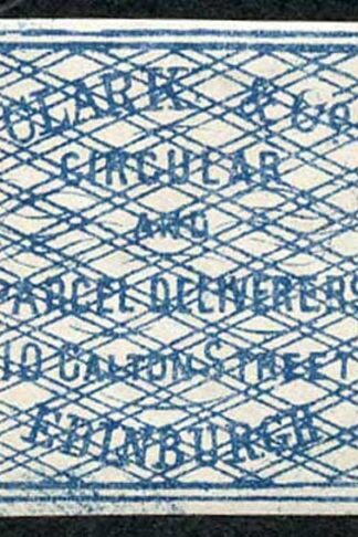 Circular Delivery SGCD3 Clark and Co. 1/4d blue mint