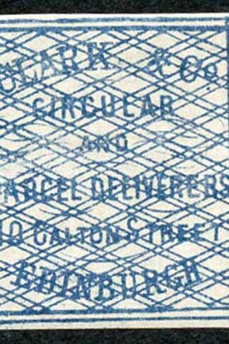 Circular Delivery SGCD3 Clark and Co. 1/4d blue mint