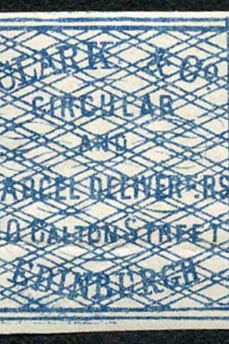 Circular Delivery SGCD3 Clark and Co. 1/4d blue mint
