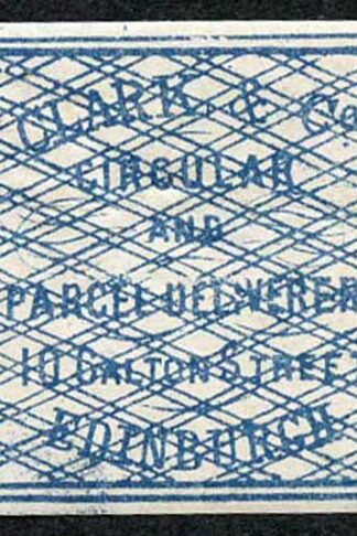 Circular Delivery SGCD3 Clark and Co. 1/4d blue mint