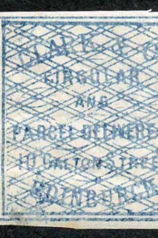 Circular Delivery SGCD3 Clark and Co. 1/4d blue mint