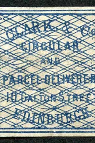 Circular Delivery SGCD3 Clark and Co. 1/4d blue mint