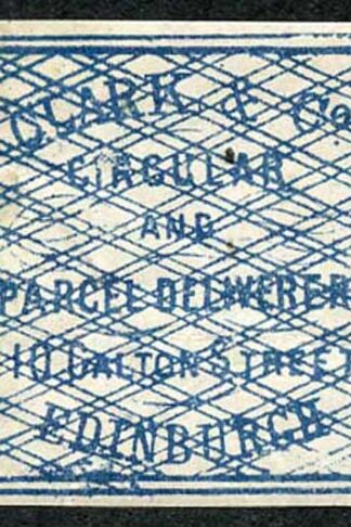 Circular Delivery SGCD3 Clark and Co. 1/4d blue mint